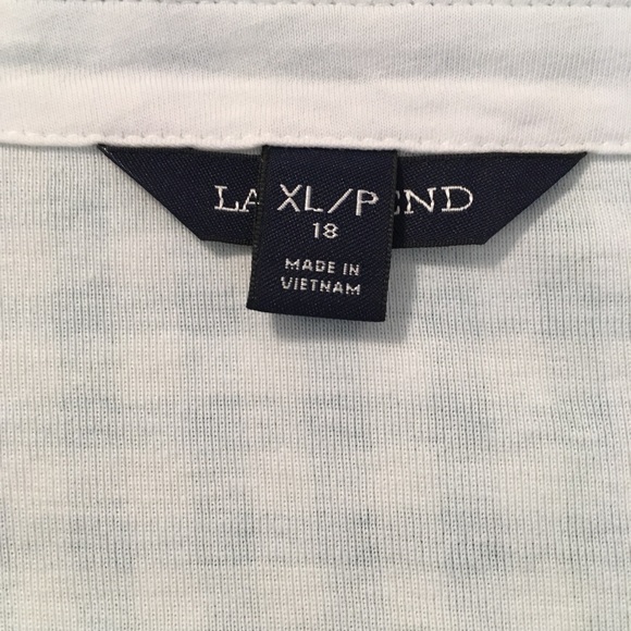 Like New Lands’End Boat Neck Shirt - Picture 3 of 4